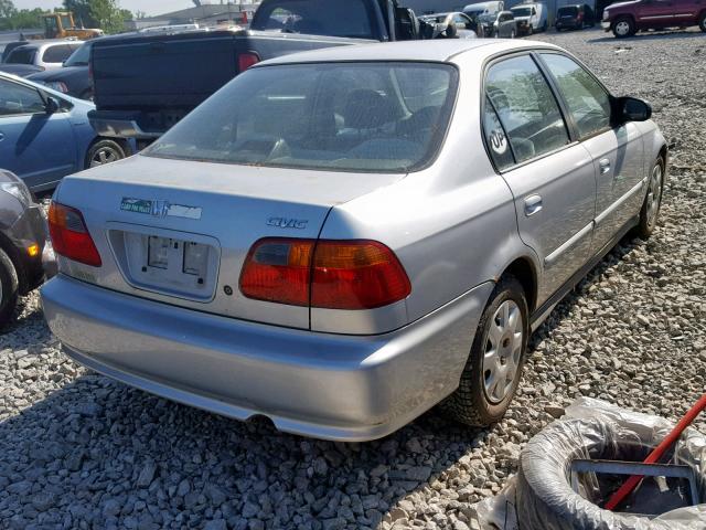 2HGEJ6610XH575132 - 1999 HONDA CIVIC BASE SILVER photo 4