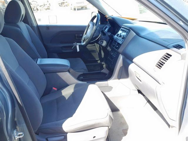 5FNYF28338B015472 - 2008 HONDA PILOT SE BLUE photo 5