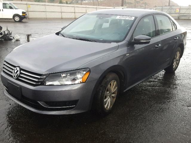 1VWAT7A32FC056930 - 2015 VOLKSWAGEN PASSAT S GRAY photo 2