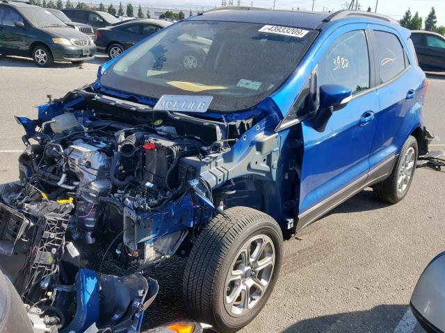 MAJ3P1TEXJC216899 - 2018 FORD ECOSPORT S BLUE photo 2