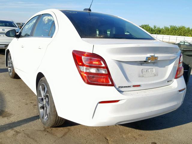 1G1JF5SB8J4133946 - 2018 CHEVROLET SONIC PREM WHITE photo 3