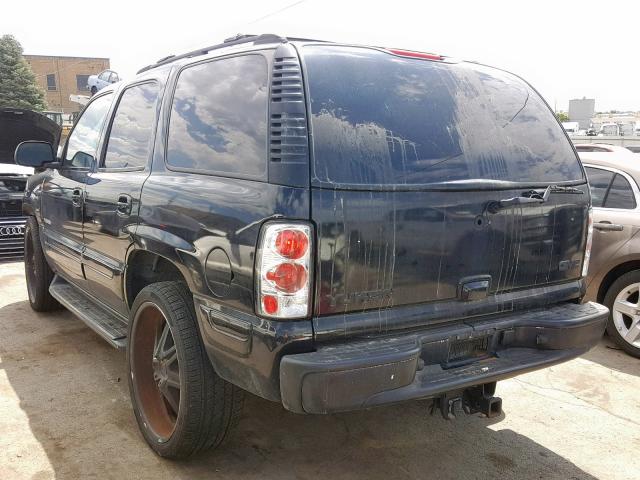 1GKEK13Z62R203381 - 2002 GMC YUKON BLACK photo 3