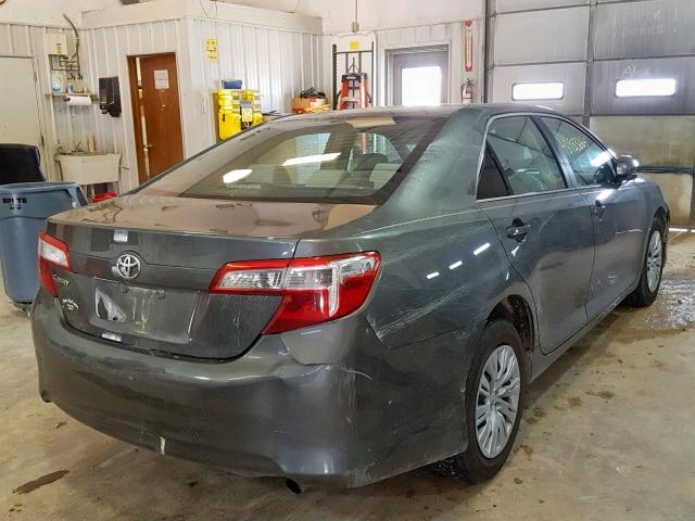 4T4BF1FK0CR238208 - 2012 TOYOTA CAMRY BASE GRAY photo 4