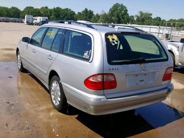 WDBJH82J81X053165 - 2001 MERCEDES-BENZ E 320 4MAT SILVER photo 3