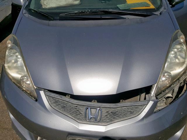 JHMGE8H63AS028368 - 2010 HONDA FIT SPORT SILVER photo 7