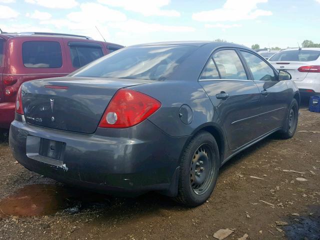 1G2ZF58B774131538 - 2007 PONTIAC G6 VALUE L GRAY photo 4