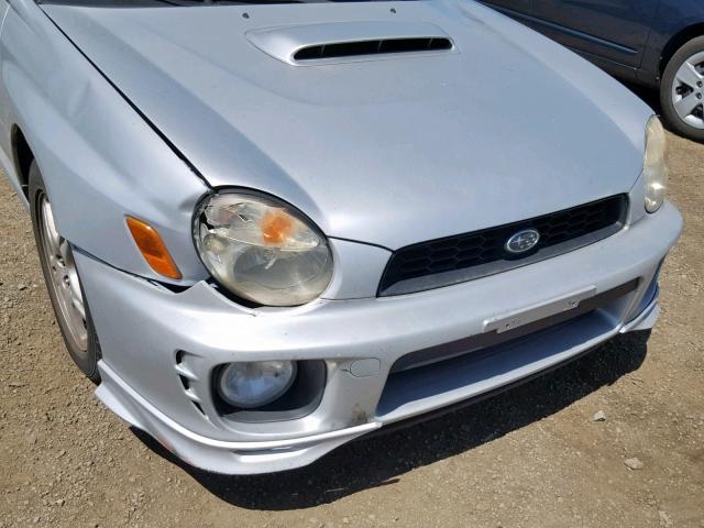 JF1GD29652G528073 - 2002 SUBARU IMPREZA WR SILVER photo 9