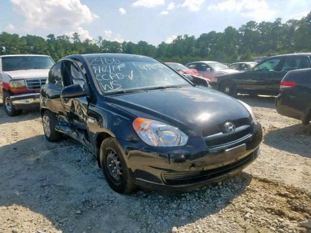 KMHCM36C08U072966 - 2008 HYUNDAI ACCENT GS BLACK photo 1