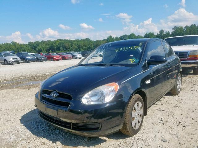 KMHCM36C08U072966 - 2008 HYUNDAI ACCENT GS BLACK photo 2