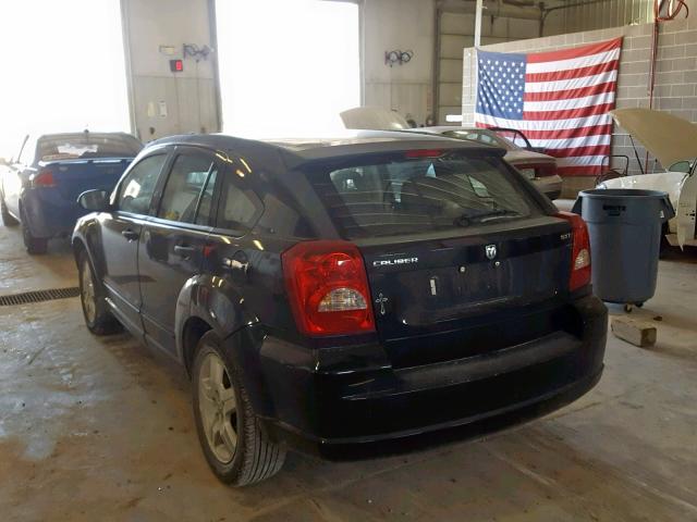 1B3HB48B57D236416 - 2007 DODGE CALIBER SX BLACK photo 3