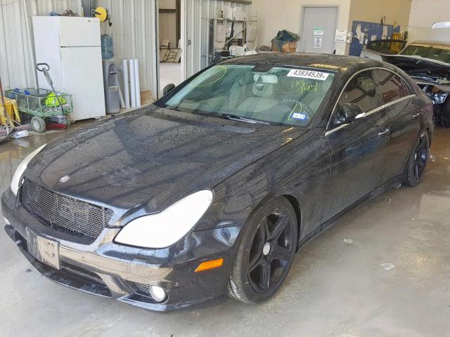 WDDDJ72X08A115744 - 2008 MERCEDES-BENZ CLS 550 BLACK photo 2