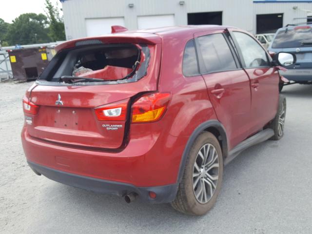 JA4AP3AU9HZ040551 - 2017 MITSUBISHI OUTLANDER RED photo 4