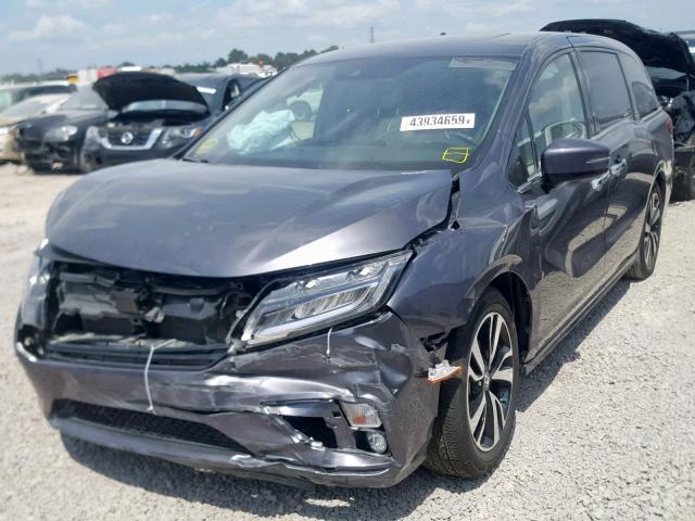 5FNRL6H93KB061321 - 2019 HONDA ODYSSEY EL GRAY photo 2