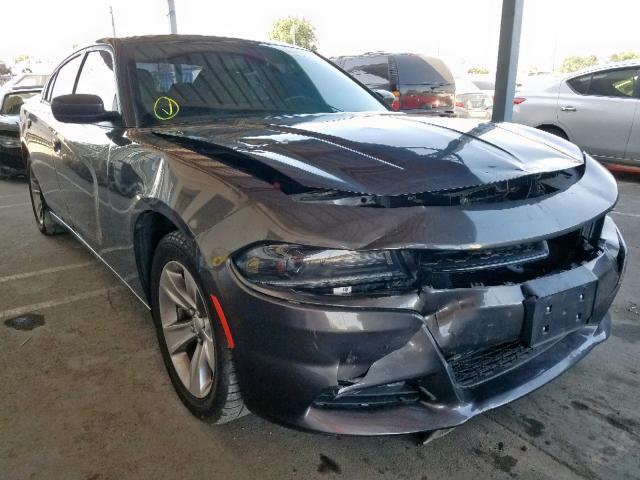 2C3CDXHG7GH179126 - 2016 DODGE CHARGER SX GRAY photo 1