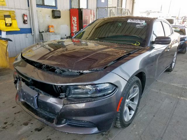 2C3CDXHG7GH179126 - 2016 DODGE CHARGER SX GRAY photo 2