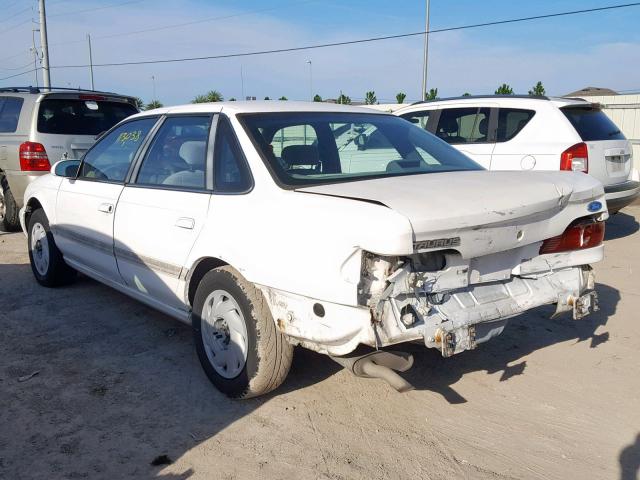 1FALP52U6SA263666 - 1995 FORD TAURUS GL WHITE photo 3