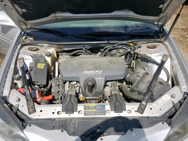 2G2WP522X51206055 - 2005 PONTIAC GRAND PRIX SILVER photo 7