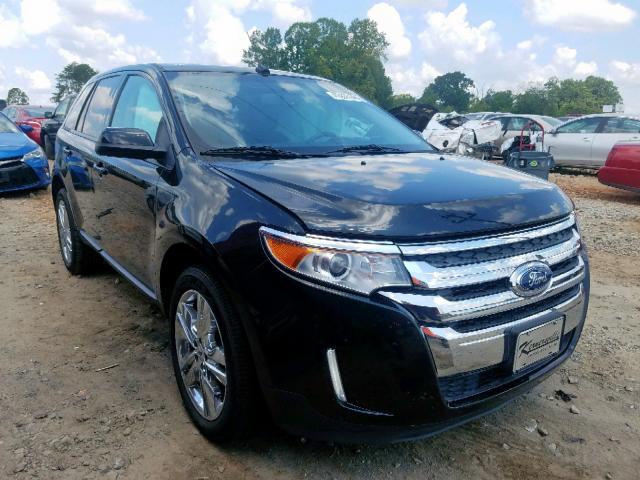 2FMDK4JC0DBB41002 - 2013 FORD EDGE SEL BLACK photo 1