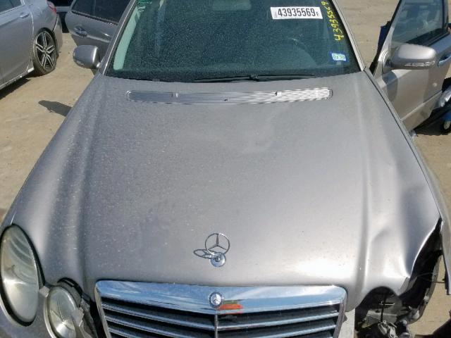 WDBUF56X87B016400 - 2007 MERCEDES-BENZ E 350 GRAY photo 7