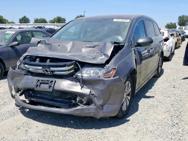 5FNRL5H35GB143547 - 2016 HONDA ODYSSEY SE GRAY photo 2