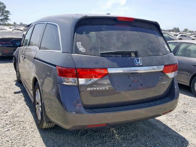 5FNRL5H35GB143547 - 2016 HONDA ODYSSEY SE GRAY photo 3