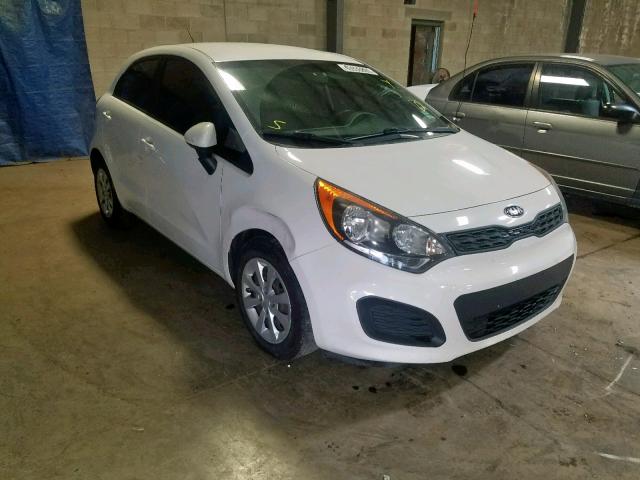 KNADM5A30E6347342 - 2014 KIA RIO LX WHITE photo 1