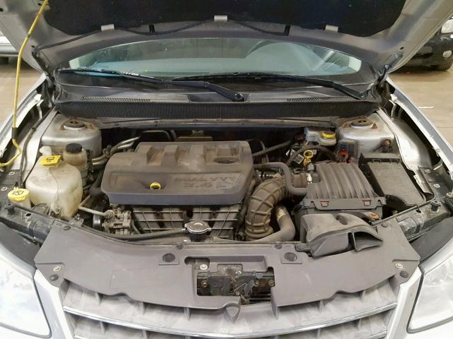 1C3LC46K37N580267 - 2007 CHRYSLER SEBRING SILVER photo 7