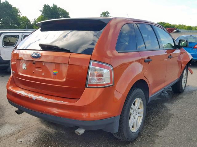 2FMDK36CX7BA22400 - 2007 FORD EDGE SE ORANGE photo 4