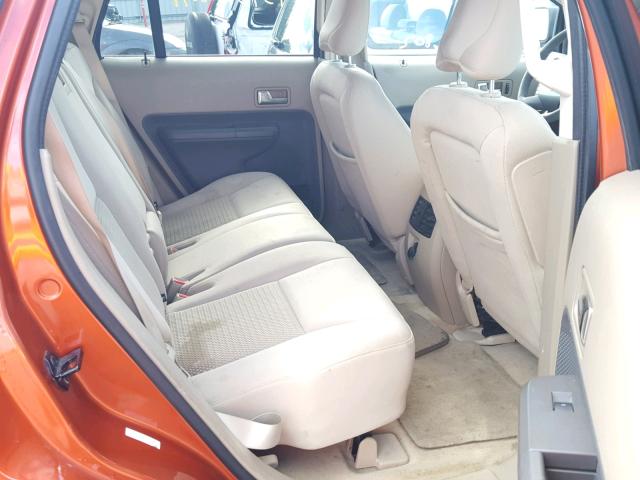 2FMDK36CX7BA22400 - 2007 FORD EDGE SE ORANGE photo 6