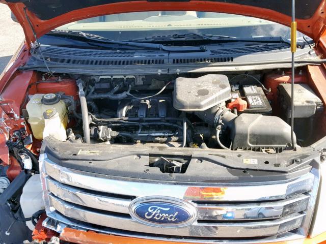 2FMDK36CX7BA22400 - 2007 FORD EDGE SE ORANGE photo 7