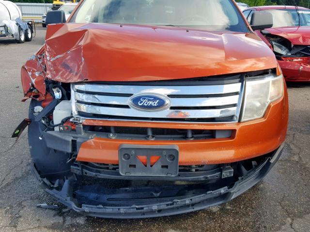 2FMDK36CX7BA22400 - 2007 FORD EDGE SE ORANGE photo 9