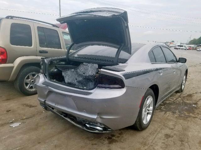 2C3CDXBG0JH248030 - 2018 DODGE CHARGER SX GRAY photo 4