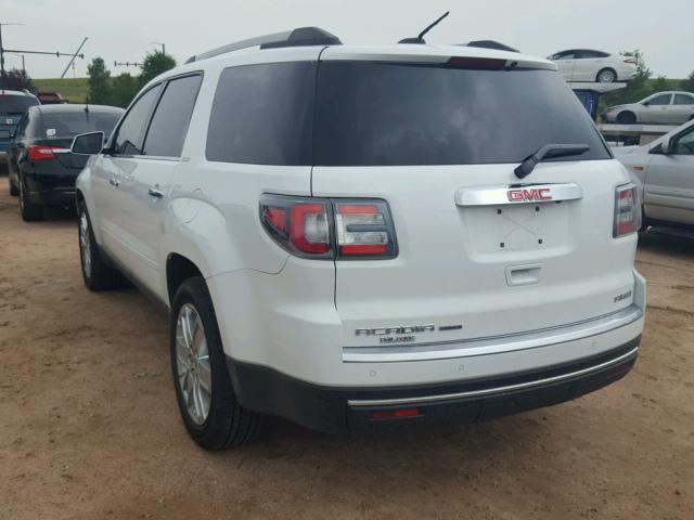 1GKKVSKD7HJ205315 - 2017 GMC ACADIA LIM WHITE photo 3