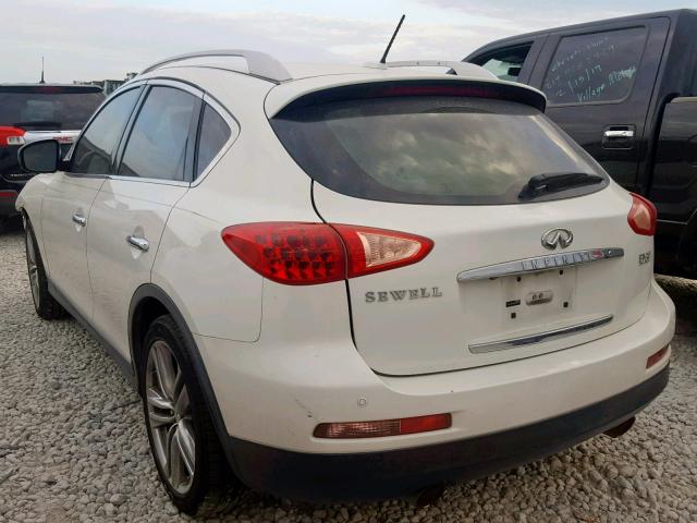 JN1BJ0HP9DM430019 - 2013 INFINITI EX37 BASE WHITE photo 3