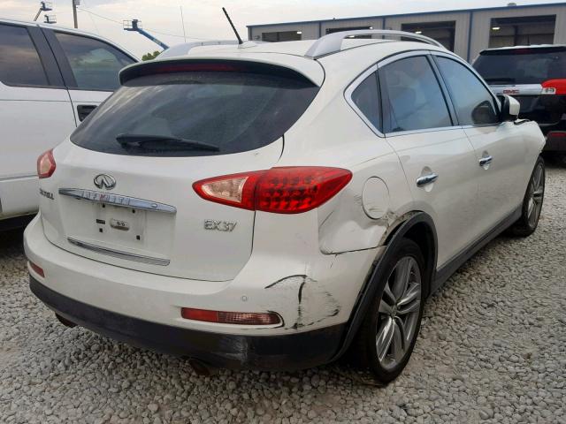 JN1BJ0HP9DM430019 - 2013 INFINITI EX37 BASE WHITE photo 4