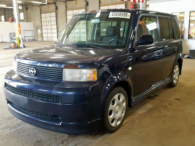 JTLKT334454010440 - 2005 TOYOTA SCION XB BLUE photo 2