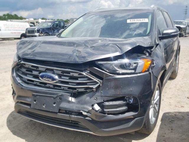 2FMPK3J96KBB68861 - 2019 FORD EDGE SEL GRAY photo 2