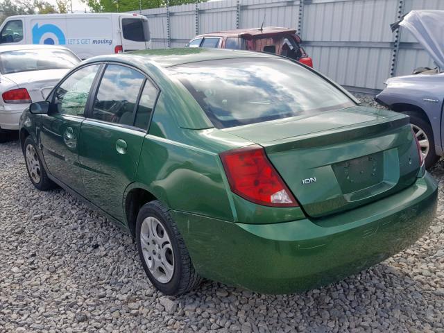 1G8AJ52F14Z137847 - 2004 SATURN ION LEVEL GREEN photo 3
