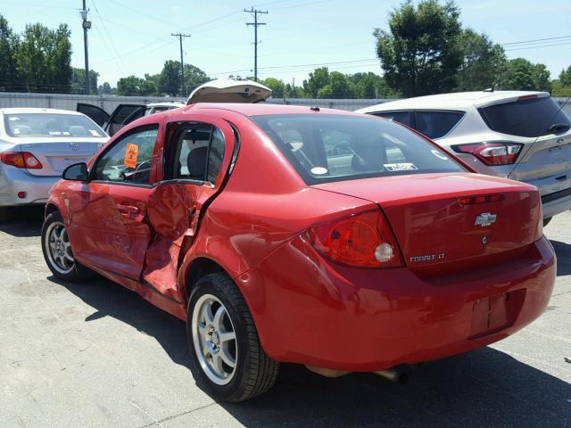 1G1AL58F187143035 - 2008 CHEVROLET COBALT LT RED photo 3