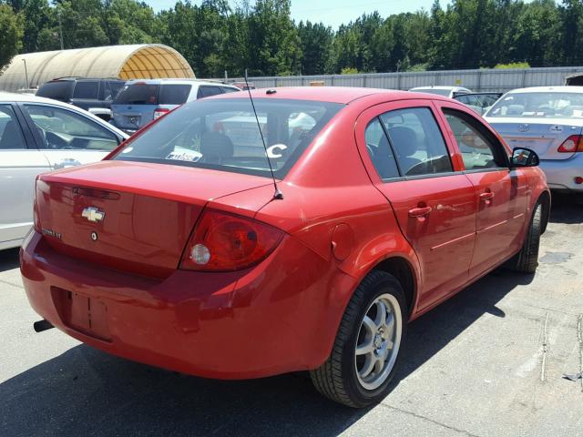 1G1AL58F187143035 - 2008 CHEVROLET COBALT LT RED photo 4