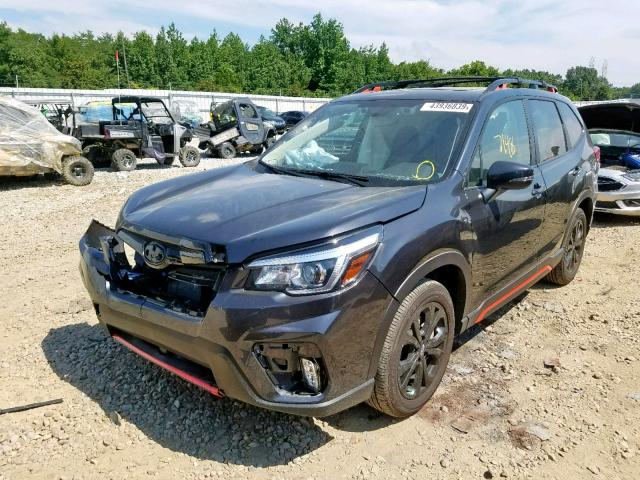 JF2SKAPC7KH449531 - 2019 SUBARU FORESTER S BLACK photo 2