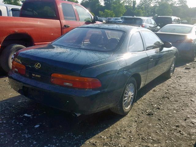 JT8JZ31C7R0017250 - 1994 LEXUS SC 300 GREEN photo 4