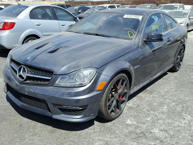 WDDGJ7HB1FG384418 - 2015 MERCEDES-BENZ C 63 AMG BLUE photo 2