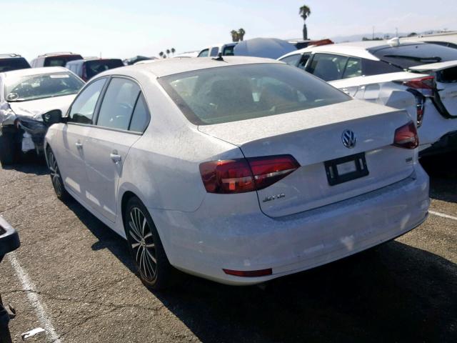 3VWD17AJ3GM266342 - 2016 VOLKSWAGEN JETTA SPOR WHITE photo 3