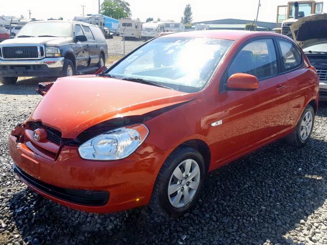 KMHCM3ACXBU192899 - 2011 HYUNDAI ACCENT GL ORANGE photo 2