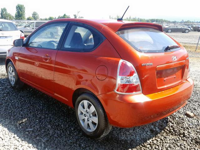 KMHCM3ACXBU192899 - 2011 HYUNDAI ACCENT GL ORANGE photo 3