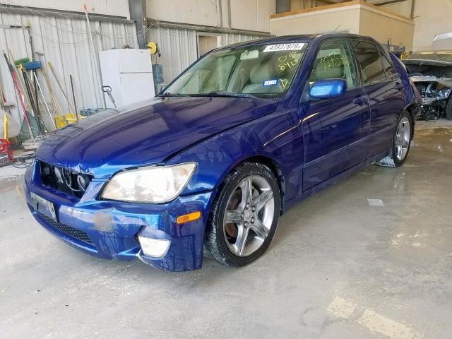 JTHBD182810033840 - 2001 LEXUS IS 300 BLUE photo 2