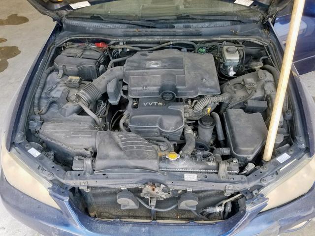 JTHBD182810033840 - 2001 LEXUS IS 300 BLUE photo 7