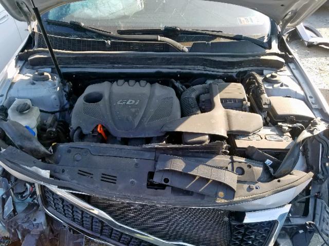 KNAGM4A78C5274332 - 2012 KIA OPTIMA LX SILVER photo 7