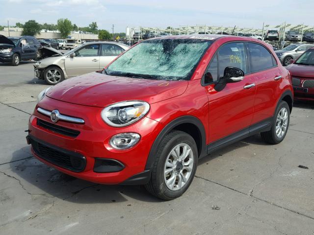 ZFBCFYBT5GP376943 - 2016 FIAT 500X EASY RED photo 2